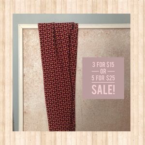 LuLaRoe Leggings Pink/Coral Pattern SOFT!!